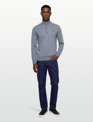 Morris Merino John Zip - Blue - XXXL Blue XXXL