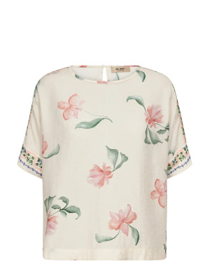 MOS MOSH Mmpalma Big Orchid Blouse   XL Cream XL