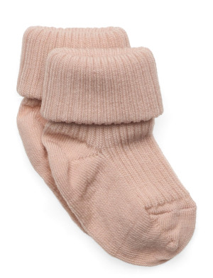 mp Denmark Wool Rib Baby Socks - Pink - 22/24