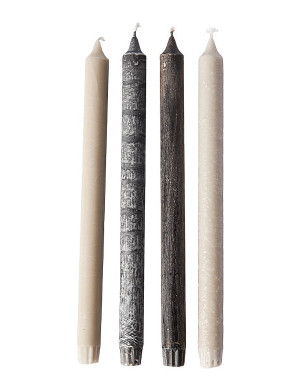 Muubs Candles Yoro -Set - 4 Pcs - Grey - 2.2X30CM