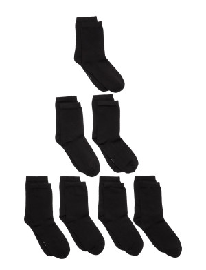 name it Nknsock 7P Solid Noos   19-21 Black 19-21