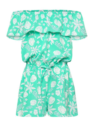 name it Nkfvinaya Ss Playsuit Fffff Noos - Green - 134