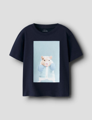 name it Nmmvoto Ss Nreg Top - Navy - 98
