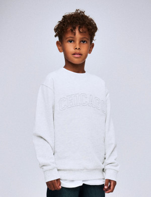 name it Nkmlester Ls Nreg Sweat Unb - Grey - 116 Grey 116