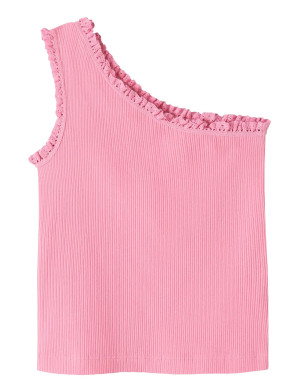 name it Nkfjabina Oneshoulder Short Top - Pink - 122-128
