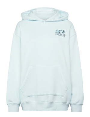 New Balance Reimagined Fleece Long Length Hoodie - Blue - S Blue S