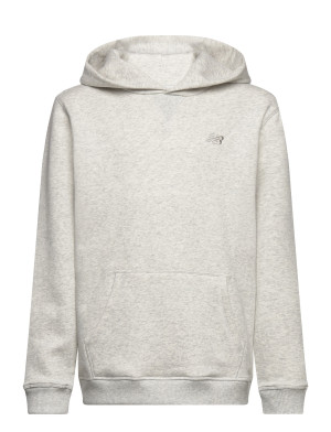 New Balance Brush Back Small Logo Hoodie - Grey - 134