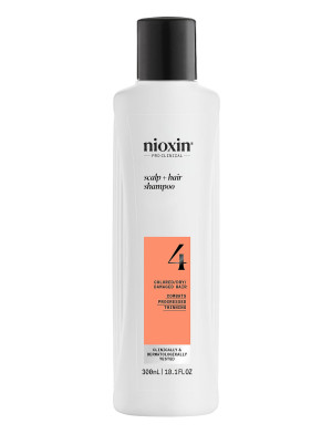 Nioxin System 4 Shampoo For Colored Thinning Hair 300 Ml - Nude - 300 ml