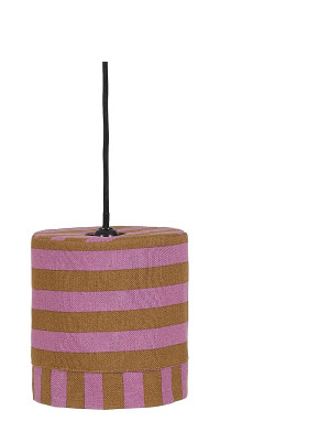 NOBODINOZ Pendant Lampshade Diam. 20Cm Linda - Pink - ONE SIZE x 20