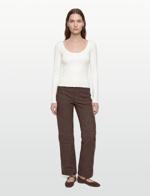 Noella N-Melo Mw Pants - Brown - M Brown M