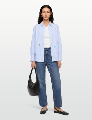 Nümph Nulili Sequins Shirt - Blue - 40