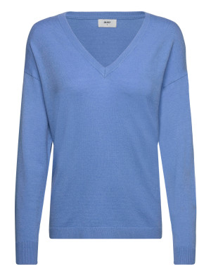 Object Objthess L/S V-Neck Knit Pullover Noos   S Blue S