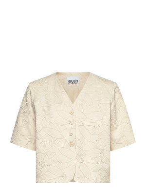 Object Objmathilda Lisa 2/4 Lo Blazer 144   36 Cream 36