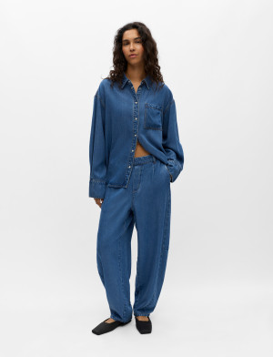 Object Objframe Mw Ankel Barrel Pant Noos - Blue - 44 Blue 44