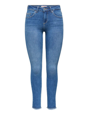 ONLY Onlblush Mid Sk Ank Rw Dnm Rea1319 Noos   XS x 32 Blue XS x 32
