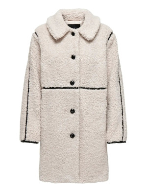 ONLY Onlrubi Shearling Coat Cs Otw   XS Cream XS