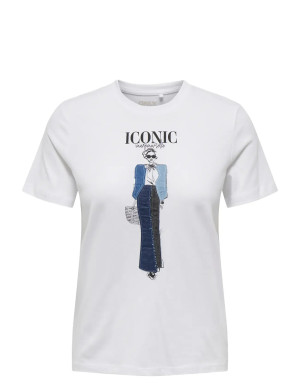 ONLY Onlemma Reg S/S Lady Top Jrs   L White L