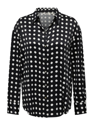 ONLY Onllydia L/S Satin Shirt Wvn   M Black M