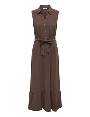 ONLY Onlsiesta Lin Sl Belt Dress Pnt Noos   XS Brown XS