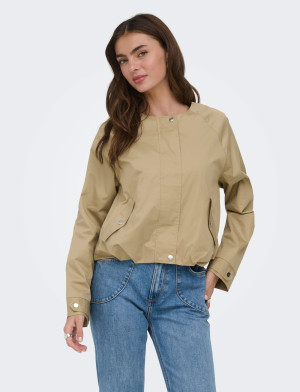 ONLY Onlfaye L/S Bomber Jacket Pnt - Beige - M