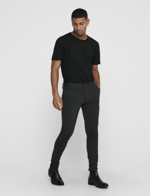 ONLY & SONS Onsmark Pant Stripe Gw 3727 - Grey - 29 x 34