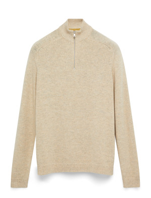 ONLY & SONS Onsedward Reg 7 Wool Half Zip Knit Cs - Beige - M