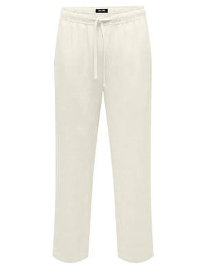 ONLY & SONS Onssinus Loose Visc Lin 0075 Pnt Cs - White - M