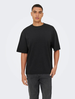 ONLY & SONS Onscaspian Airflex Boxy Ss Tee Noos - Black - S