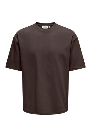ONLY & SONS Onscaspian Airflex Boxy Ss Tee Noos - Brown - M