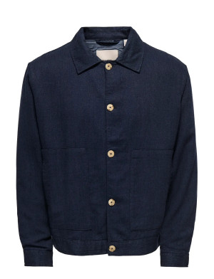 ONLY & SONS -Onseliot Structure 0075 Jacket Cs - Navy - S