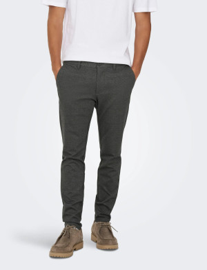 ONLY & SONS Onsmark Slim Check 020960 Pant Noos - Black - 30 x 34