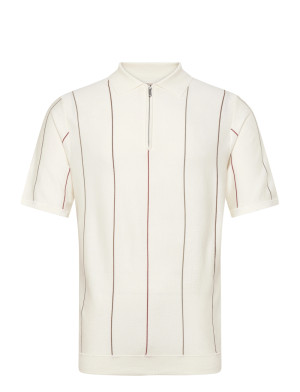 ONLY & SONS Onswyler Life Str Reg 14Ss Zip Polo Frml - Cream - M Cream M
