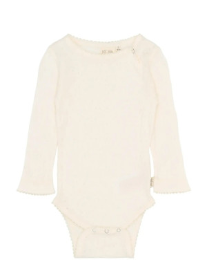 Petit Piao Ppsuze L_S Pointelle Body - Cream - 92