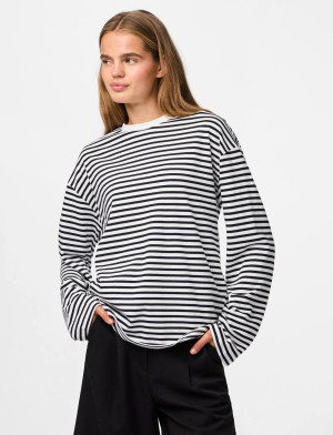 Pieces Pcsadie Ls Top Jrs Noos Bc - White - M
