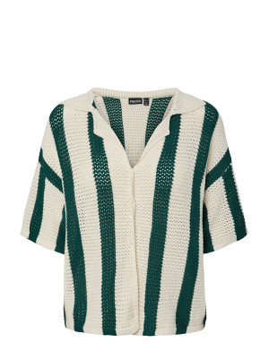 Pieces Pckenzie Ss Shirt Bc - Multi/patterned - M