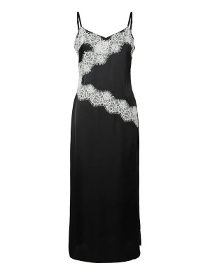 Pieces Pcariel Sl Ankle Dress D2D Pp Bc - Black - XS
