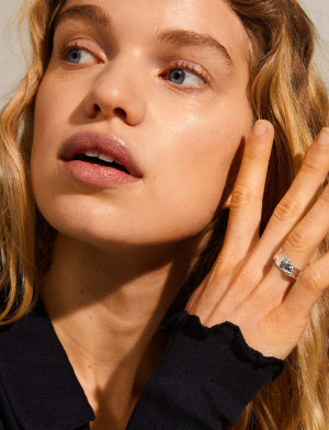 Pilgrim Bathilda Recycled Rustic Ring - Silver - ONE SIZE Silver ONE SIZE