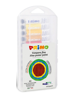 Primo Poster Paint 12 Tubes - Small - Multi/patterned - ONE SIZE