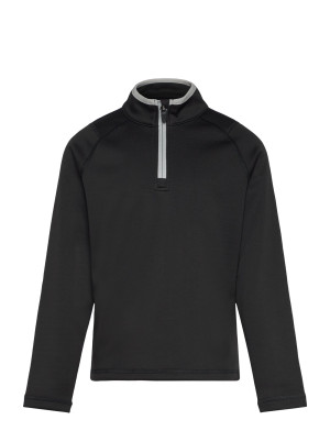 PUMA Golf Boys Waffle Fleece 1/4 Zip   128 Black 128
