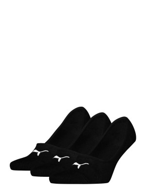 Puma Unisex Footie 3P - Black - 43-46