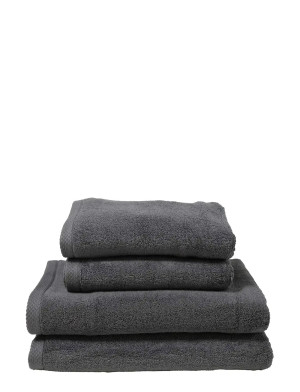 Quilts of Denmark Pure Sleep Towel Dark Grey 4-Pack - Grey - 2X50X100CM;2X70X140CM Grey 2X50X100CM;2X70X140CM