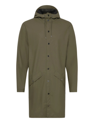 Rains Long Jacket W3 - Khaki green - S Khaki green S