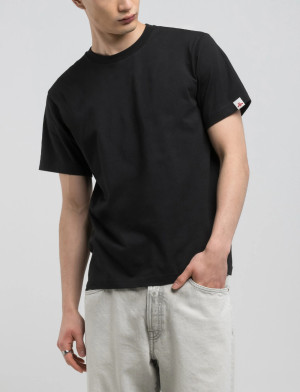 Replay Regular Campus  Jersey T-Shirt - Black - M Black M