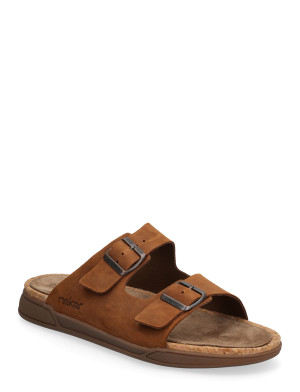 Rieker Mens Sandals 27090-22 Brown - Brown - 42