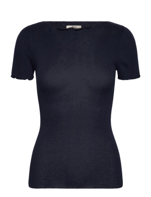 RM By Rosemunde Rmwbalta Modal Ss Boat Neck T-Shirt   L Navy L
