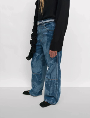 Rodebjer Eileen Denim Flower - Blue - S