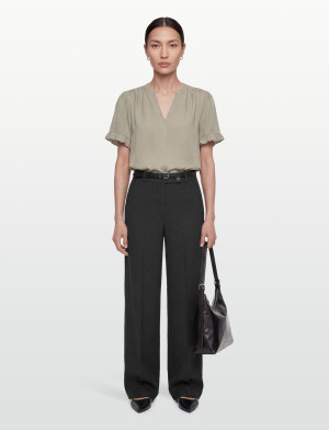 Rosemunde Rwraya Ss Blouse - Khaki green - 34 Khaki green 34