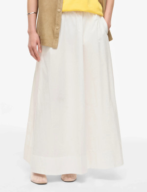 ROUGE EDIT Roulinne Hw Ankle Skirt - Cream - 34 Cream 34