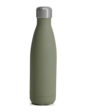 Sagaform Steel Bottle Rubber Finish 50Cl - Green - 50 CL