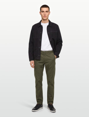Scotch & Soda Core - Stuart - Stretch Cotton Chino - Khaki green - 33 x 34